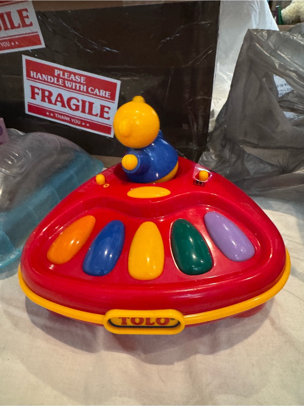 Kids Red Musical Piano Toy with Multicolor Keys